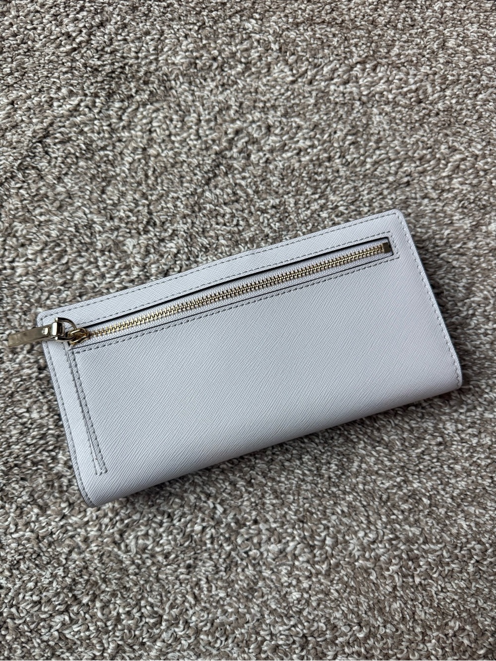 kate spade Two-Tone Gray & Cream Saffiano Continental Wallet - Picture 2 of 3